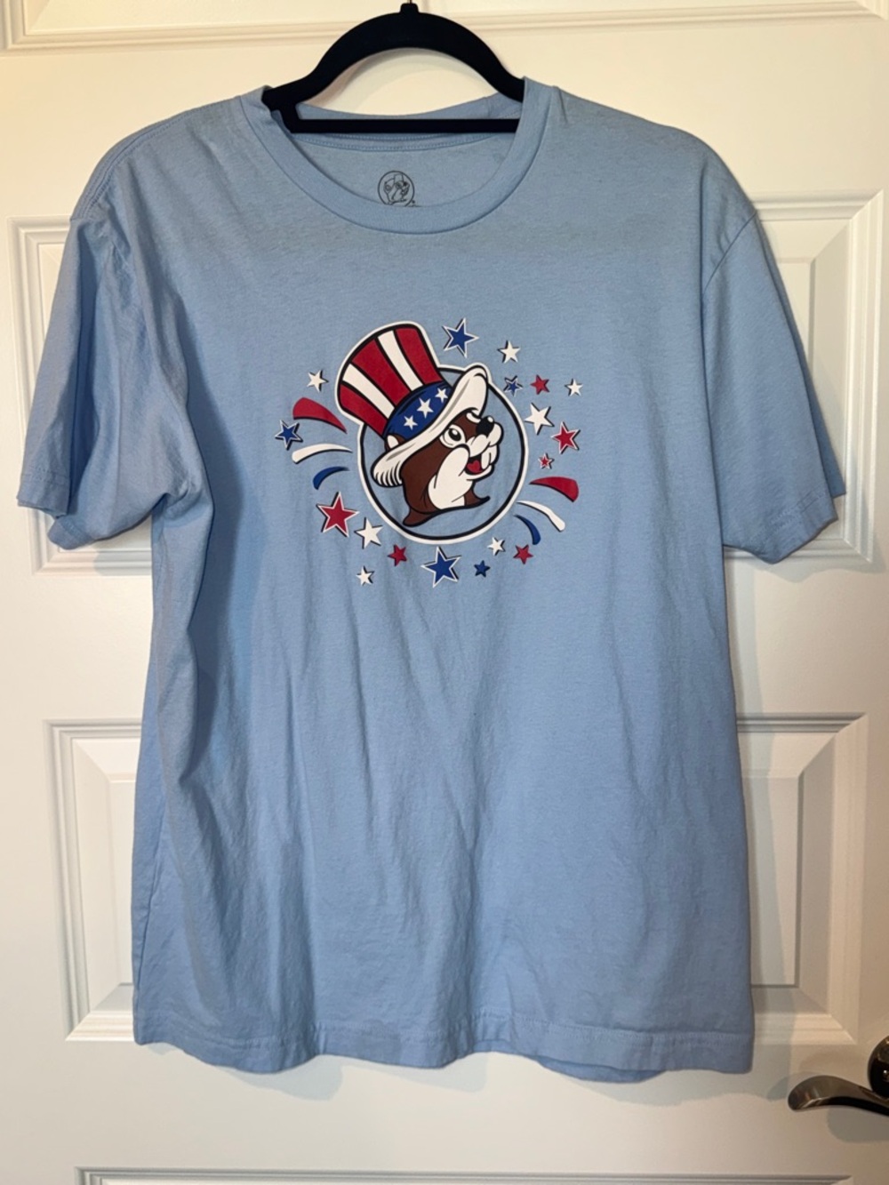 Buc-ee's Light Blue Graphic Tee - Medium